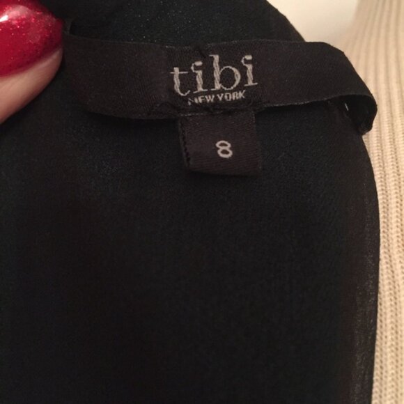 TIBI DRESS GREEN SHEATH SLEEVELESS PEPLUM Size 8 - Picture 6 of 6